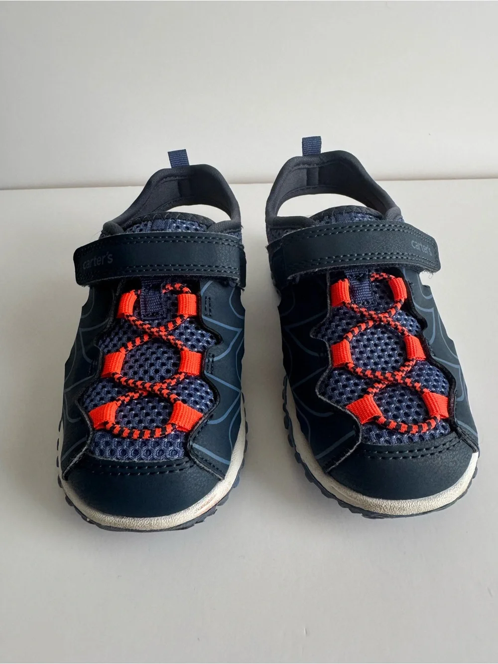 Carter's Navy and Orange Toddler Sandals - Size 11